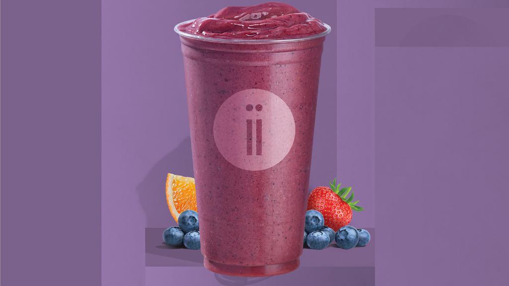 New! 24Oz Mixed Berrii  · Blueberry, Strawberry, Banana, Orange Juice. 200 cal.