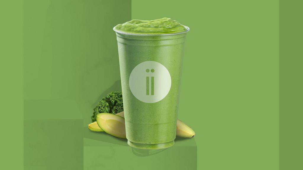 24Oz Freshii Green · Now Vegan! Pineapple, Banana, Kale, Avocado, Almond Milk. 370 cal.