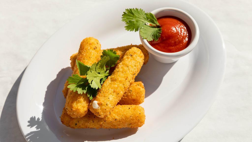 Mozzarella Sticks  · Five Mozzarella stick with marinara sauce