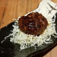 Hamburg Steak · Ground beef steak patty with sauce