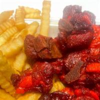 Spare Rib Tips With French Fries · 
