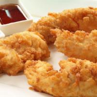 Bbq Chicken Tenders · Delicious chicken tenders, tossed in BBQ sauce, and fried to perfection.