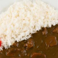Curry Rice · Steamed white rice topped with our house-made Japanese curry.