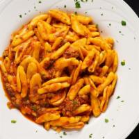 Cavatelli Bolognese · Cavatelli pasta tossed in a hearty meat sauce