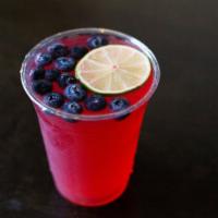 Blueberry Seamoss Tea · Blueberry, aloe vera, acerola, rosehips, elderberries, echinacea, lemongrass, elderflowers, ...