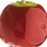 Candy Apple · Granny Smith Apple dipped in a red candy sugar.