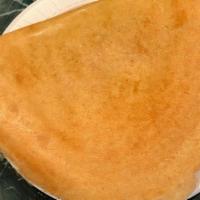 Butter Masala Dosa · Butter flavored crepe filled with onions & spiced potatoes