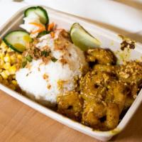 Curry Shrimp Box · Shrimp tossed in our Signature Curry Sauce