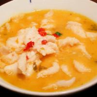 Fish Fillet In Sour Cabbage Soup  · Spicy.