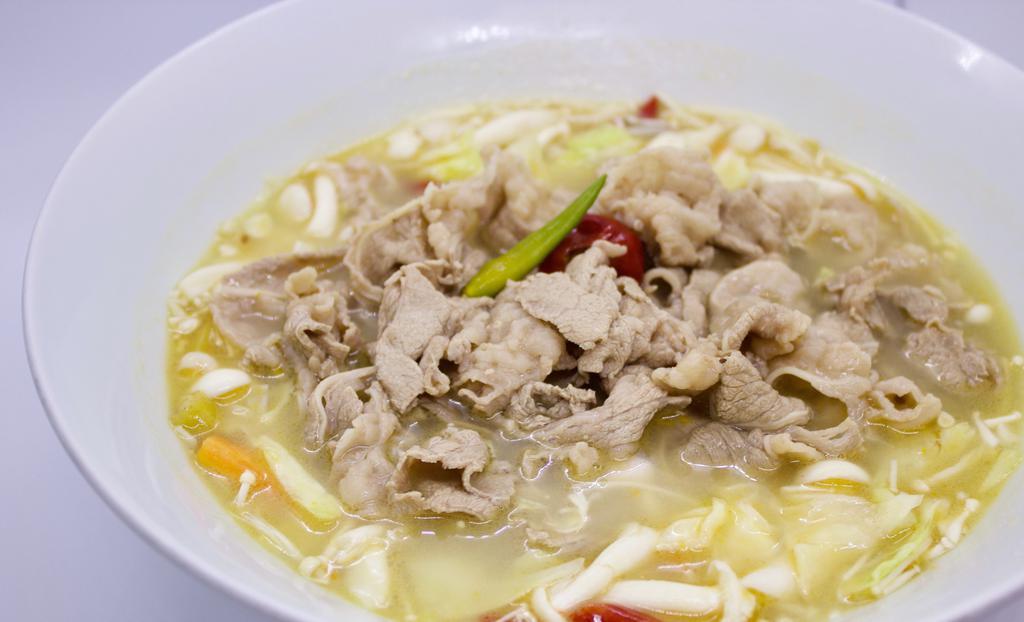 Sliced Beef In Sour Cabbage Soup · Spicy.