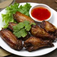 Chicken Wings · Sriracha chili sauce.