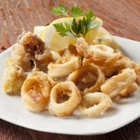 Fried Calamari · Octopus lightly breaded with flour, and seasoned with Italian spices.