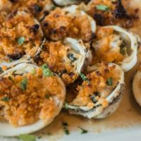 Baked Clams - Dozen · Whole little neck clams