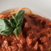 Pasta Marinara · Sautéed plum tomatoes, garlic olive oil over your choice of pasta.