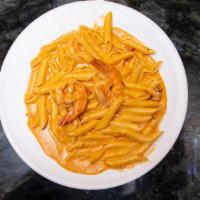 Penne Ala Vodka · Pink vodka sauce.