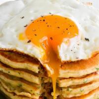 Pancakes (3Pcs), Eggs · pancakes with eegs
