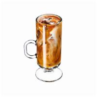 Iced Honey Rose Latte · Espresso, milk, honey, and rose syrup served over ice.