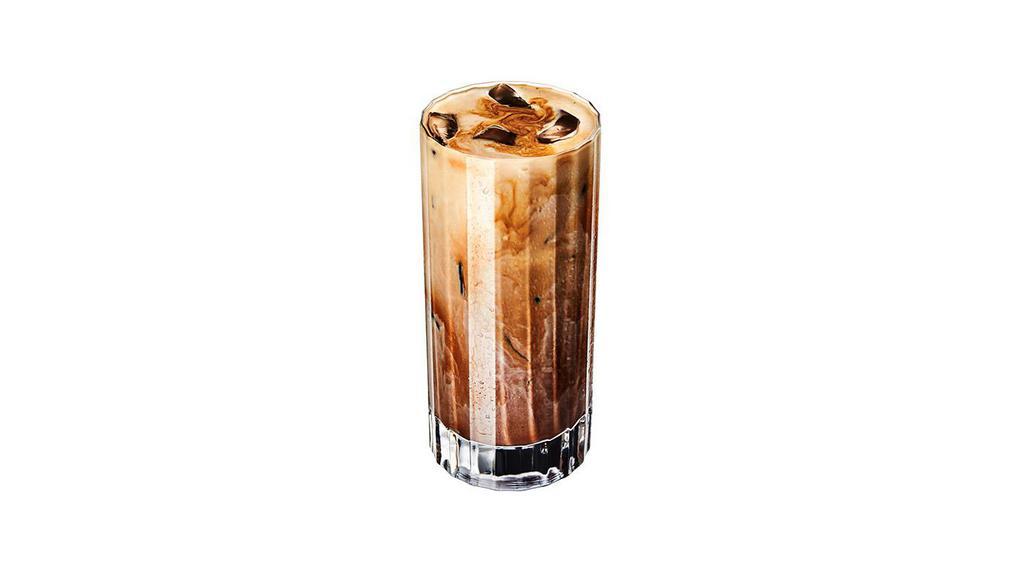 Iced Mocha · Cocoa powder mixed with milk and espresso over ice.