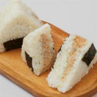 Tuna Mayo Rice Bao · short grain rice filled with tuna and mayonnaise.