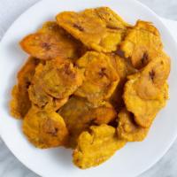Tostones · green Fried plantain.