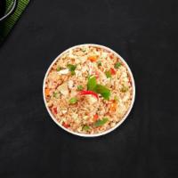 Veggie Mixer Fried Rice · Thai style fried rice, carrot, onion, garlic, tomato, cabbage, mushroom, cauliflower, brocco...