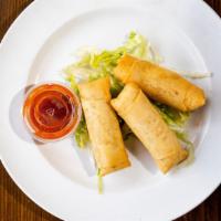 Spring Roll(3) · with sweet chili sauce