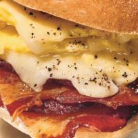 Two Eggs, Cheese With Bacon Or Sausage · 