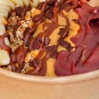 -Chocolate Pb Love (Gf) · Acai and Banana Blend Topped w/ Granola Peanut Butter Butter, Sliced Banana, Nutella and Cho...