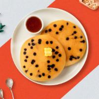 Choco Loco Chip Pancakes · Fluffy chocolate chip pancakes cooked with care and love served with butter and maple syrup....
