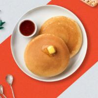 Classic Peter'S Pancakes · Fluffy pancakes cooked with care and love served with butter and maple syrup. Served in pairs.