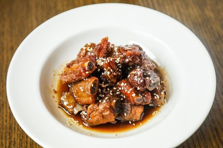 Sweet & Sour Baby Ribs糖醋排骨 · Small cut rib with sweet and sour sauce