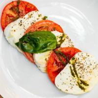 Caprese · Buffalo Mozzarella, Sliced Tomato, and Basil
