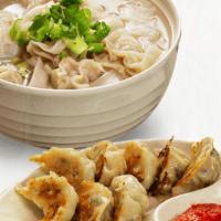 Shaxian Wonton And Fried Pork Dumplings Combo / 沙县扁肉及锅贴套餐
 · 