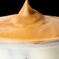 Dalgona Coffee  · Organic whole milk, topped with dark roast coffee whipped into a luxurious foam.