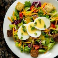 Melting Pot House Salad (Small) · Romaine, Iceburg, Cheddar, Tomatoes, Croutons, Scallions, Egg with Choice of Dressing. (cal ...