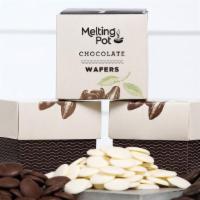 Chocolate Fondue Wafers · Select from the flavors of milk, dark or white chocolate. Gluten-Free. (322 cal per 2oz)