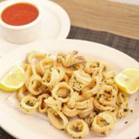 Fried Calamari Regular · Make it spicy with fra diavolo sauce.