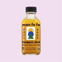 Mon Fe Fo - Turmeric Shot - 2 Oz · Organic, Gluten Free, Non-GMO, Lactose-Free. Cold-pressed juice blend. Organic orange juice,...