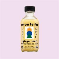 Mon Fe Fo - Ginger Shot - 2 Oz · Organic, Gluten Free, Non-GMO, Lactose-Free. Cold-pressed juice blend. Organic ginger root j...