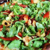 New England Cob Lobster Salad · Mixed greens, heirloom tomatoes, pancetta, avocado, egg, gorgonzola, balsamic vinagrette.