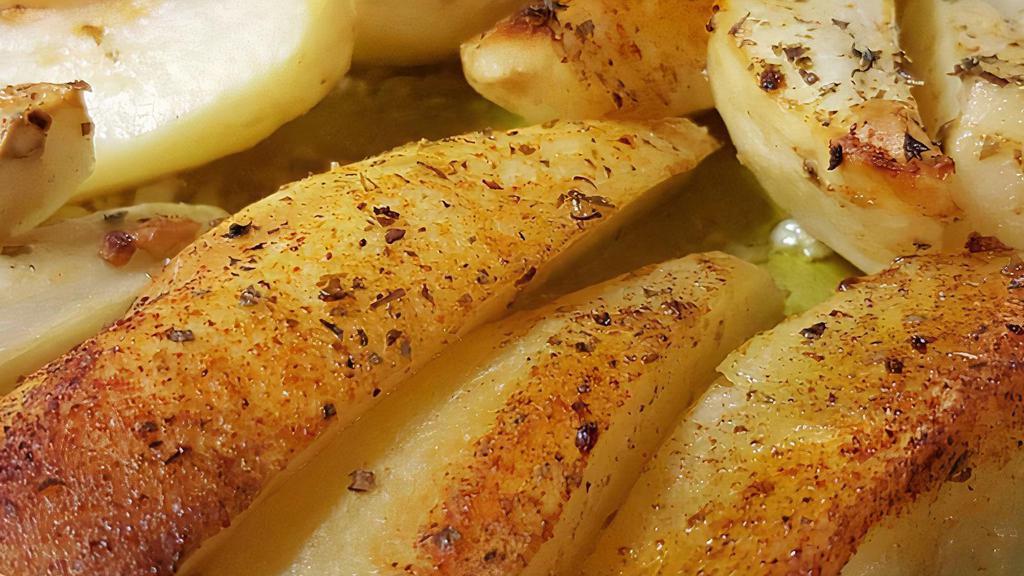 Oven Roasted Potatoes · Greek lemon potatoes.