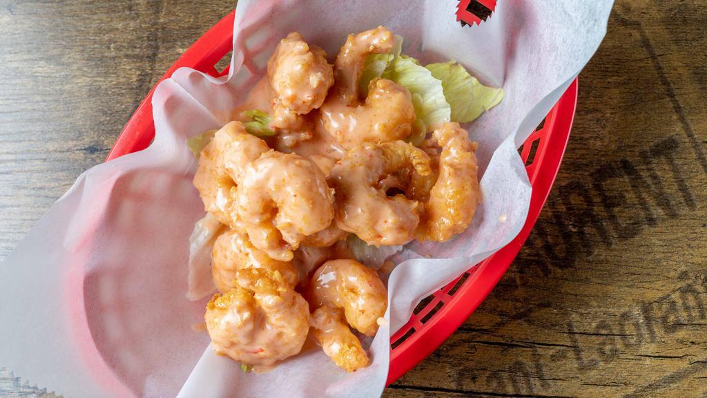 Bang Bang Shrimp · Crispy shrimp tossed with sweet chilli sauce.