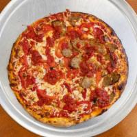 Margherita Pizza · Fresh mozzarella and basil