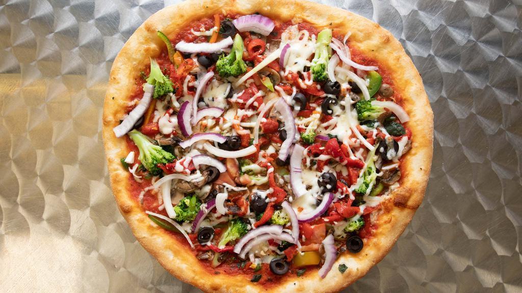 Veggie Pizza With Marinara Sauce (Personal 10