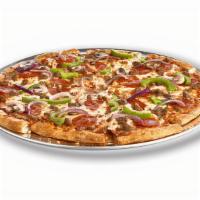 Supreme Pizza · Pepperoni, sausage, mushrooms, green peppers, and onion.