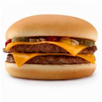 Double Cheese Burger · Our signature cheese burger with two fresh patties.