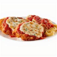 Chicken Parm Pasta · All natural chicken with our signature pasta.