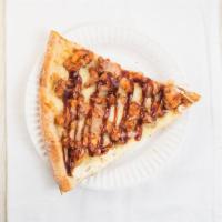 Bbq Pizza · Breaded chicken cutlet with BBQ sauce, topped with fresh mozzarella.