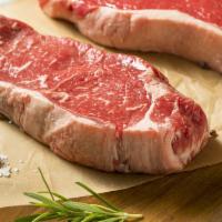 Beef Ny Strip Steak · Per pound. Enjoy juicy portion of beef NY strip steak that can be grilled/baked combination ...
