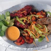 Mixed Tandoor · Delicious combination of tandoor grilled chicken, chicken tikka, shrimp tandoor, seekh kabab...